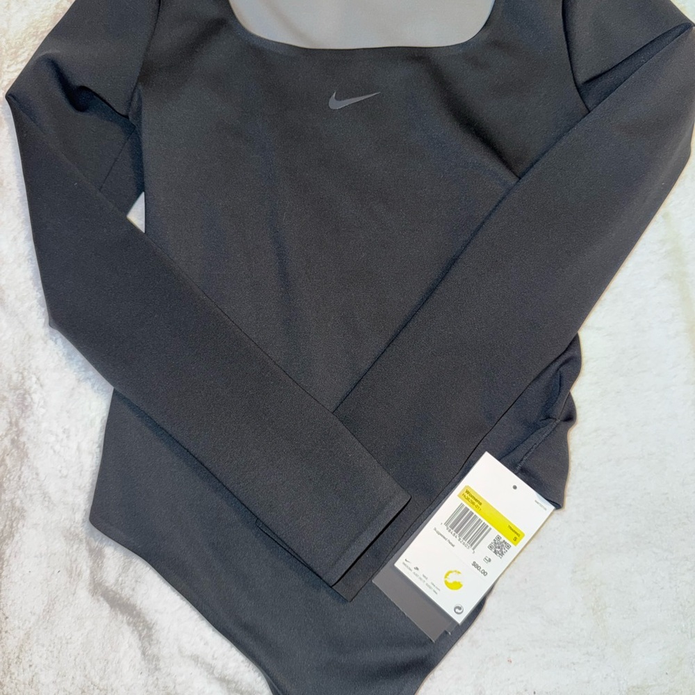Nike Women's Black Long Sleeve Bodysuit
